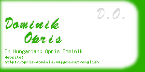 dominik opris business card